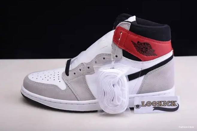 HYPE Grey OG Light 555088-126 Air 1 High Jordan Smoke 0619